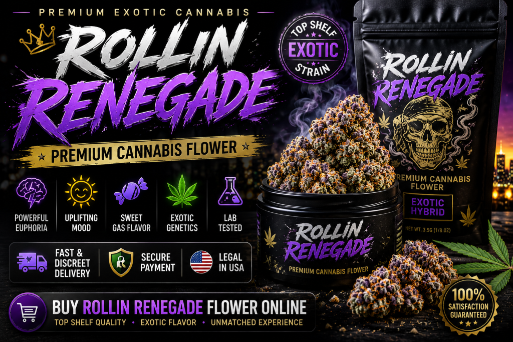 Buy Rollin Renegade Flower Online USA | Premium Exotic Cannabis Strain