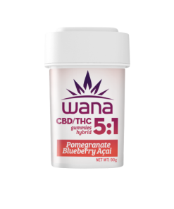 5:1 CBD:THC Organic Pomegranate Blueberry Acai Gummies 20ct
