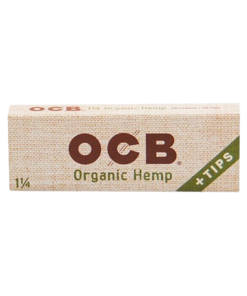 OCB Organic Hemp 1.25" Papers w/ tips
