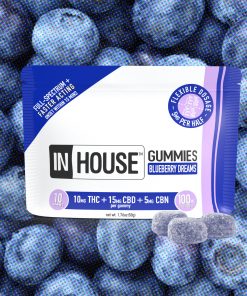Indica CBD:THC:CBN Blueberry Dreams Gummies 10ct