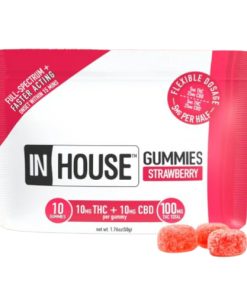 1:1 CBD:THC Strawberry Gummies 10ct