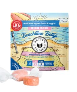 Betty's Eddies 2:1 THC:CBG Beachtime Strawberry Lemonade Chews 50mg (2ct)