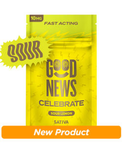 CELEBRATE Sour Lemon Fast-Acting Gummies 10ct