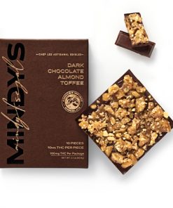 Dark Chocolate Almond Toffee Bar 10ct