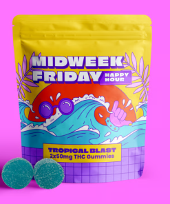 Midweek Friday Tropical Blast Gummies 100mg (2ct)