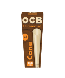 OCB Unbleached King Sized Cones (3ct)