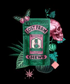 Watermelon Fruit Chew Infused with Slurricrasher Live Resin 10ct