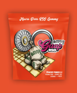 Savvy Guap RSO Peachy Punch 1:1 CBD Gummy 100mg (1ct)