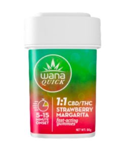 Organic Fast-Acting 1:1 CBD:THC Strawberry Margarita Gummies 10ct